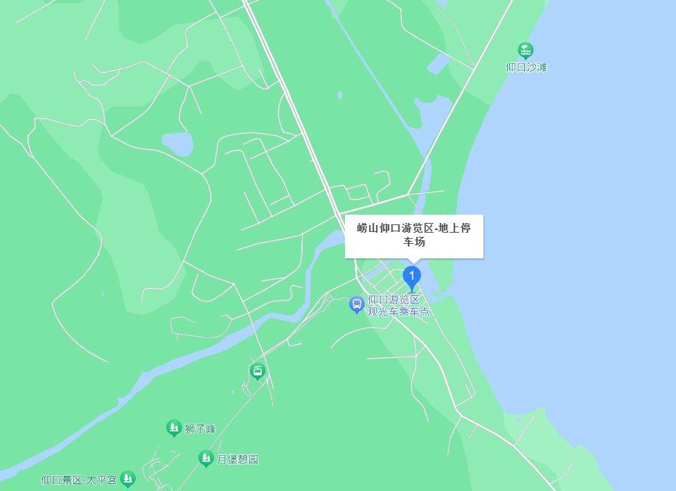 华严游览区导览图